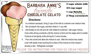 Chocolate Gelato Recipe Card | Barbara Anne Williams www.bitsofivory.com