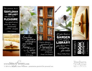 The Librarian's Daughter - A Mother's Day Tale plus printable bookmarks | www.bitsofivory.com
