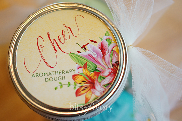 Aromatherapy dough Cheer jar lid