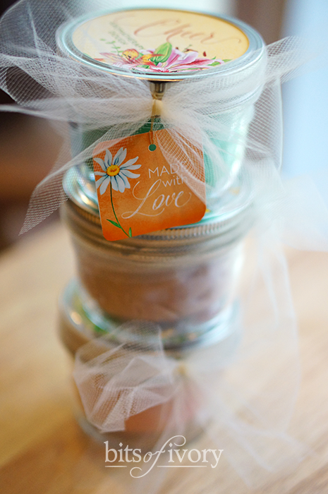 Aromatherapy dough for mother's day made with love tag