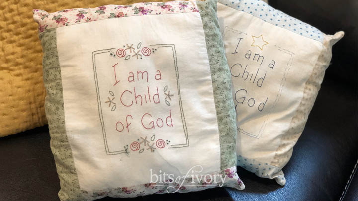 I am a Child of God printable embroidery patterns