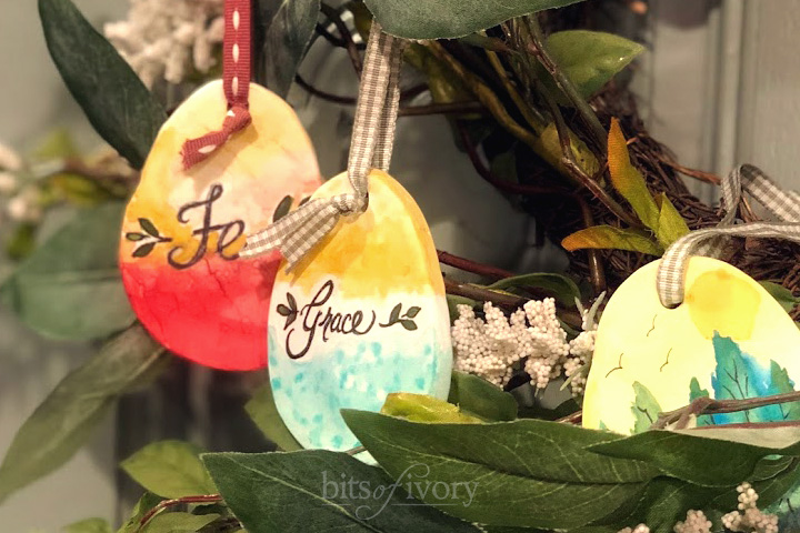 Painted Easter Egg Ornaments