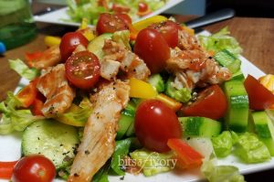 Picture of a buffalo chicken tossed salad