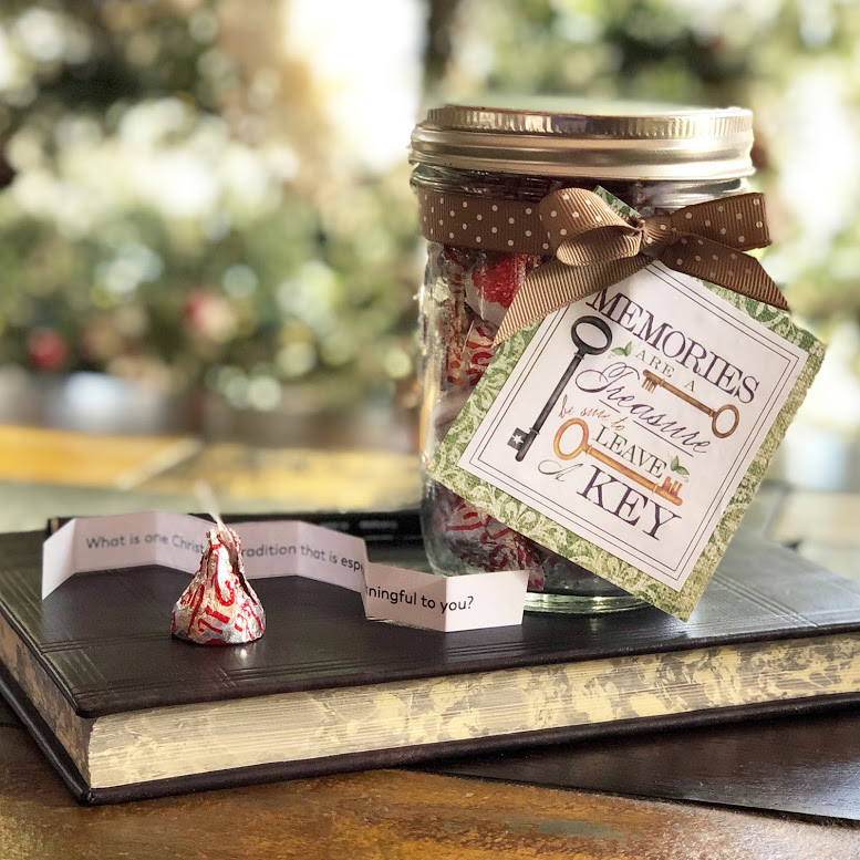 Memory prompts packaged sweetly for a holiday gift